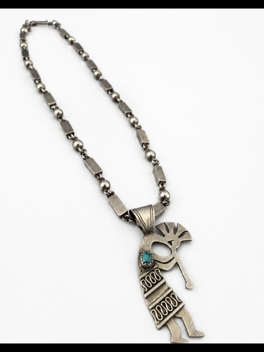 VINTAGE 925 STERLING SILVER Taxco JEWELRY LOT NECKLACE PENDANT CUFF TURQUOISE 👌 - Picture 2 of 14